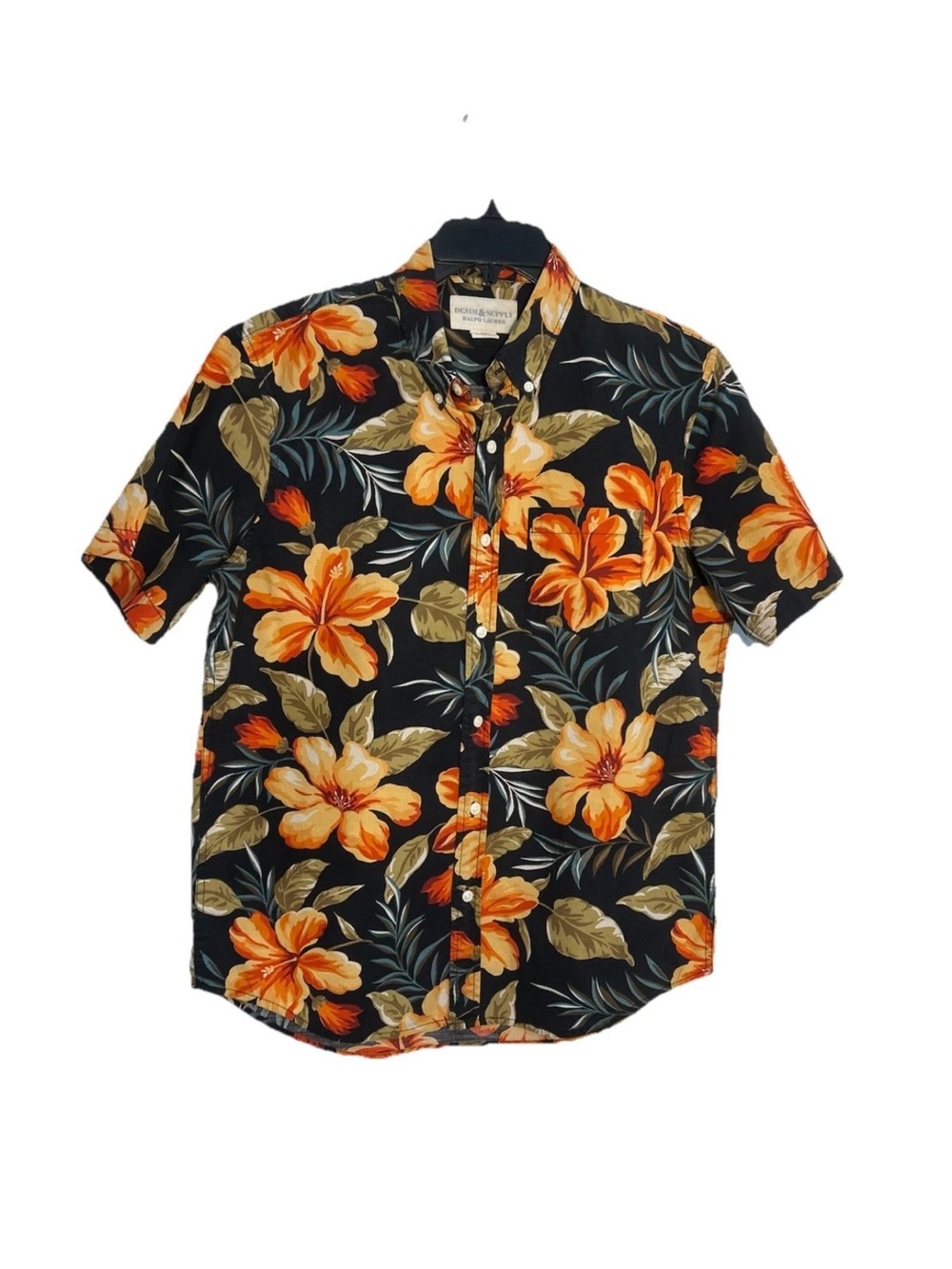 Ralph Lauren Denim & Supply Men’s Hawaiian Floral Button-Up Shirt M